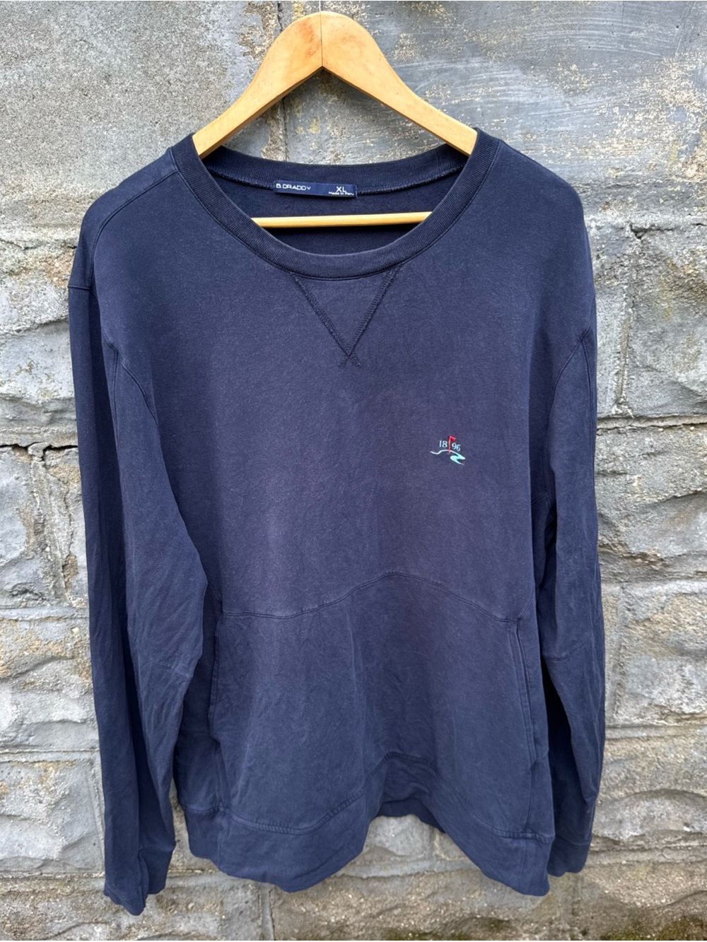 B. Draddy Crewneck Sweatshirt XL Navy Blue Golf Pullover